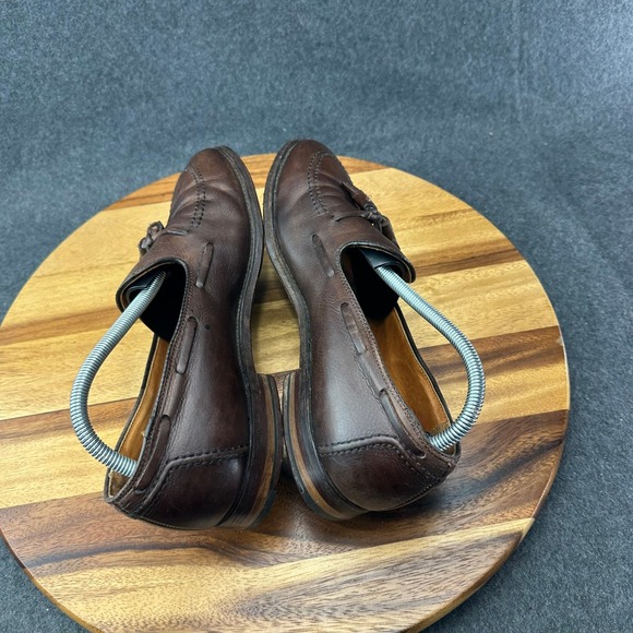 Alden 561 Size 9.5B Tassel Moccasin Loafer Burgundy Dark Brown Calf